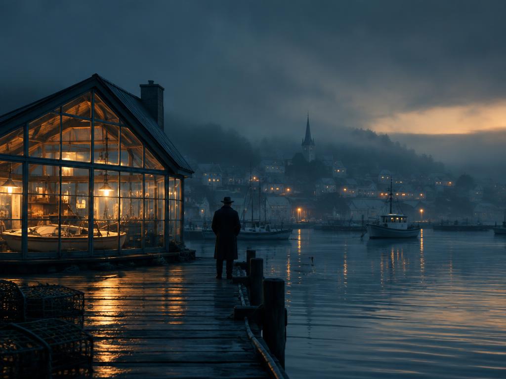 Illustrative key art for Glass Harbor