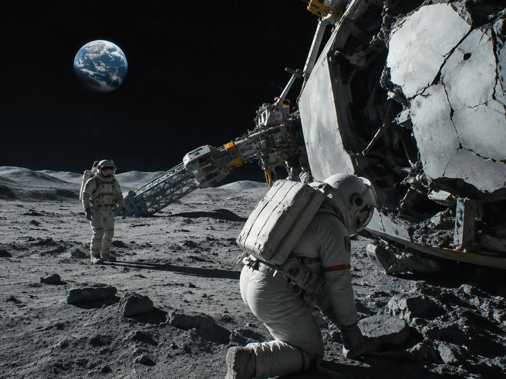 Illustrative key art for Lunar Fault