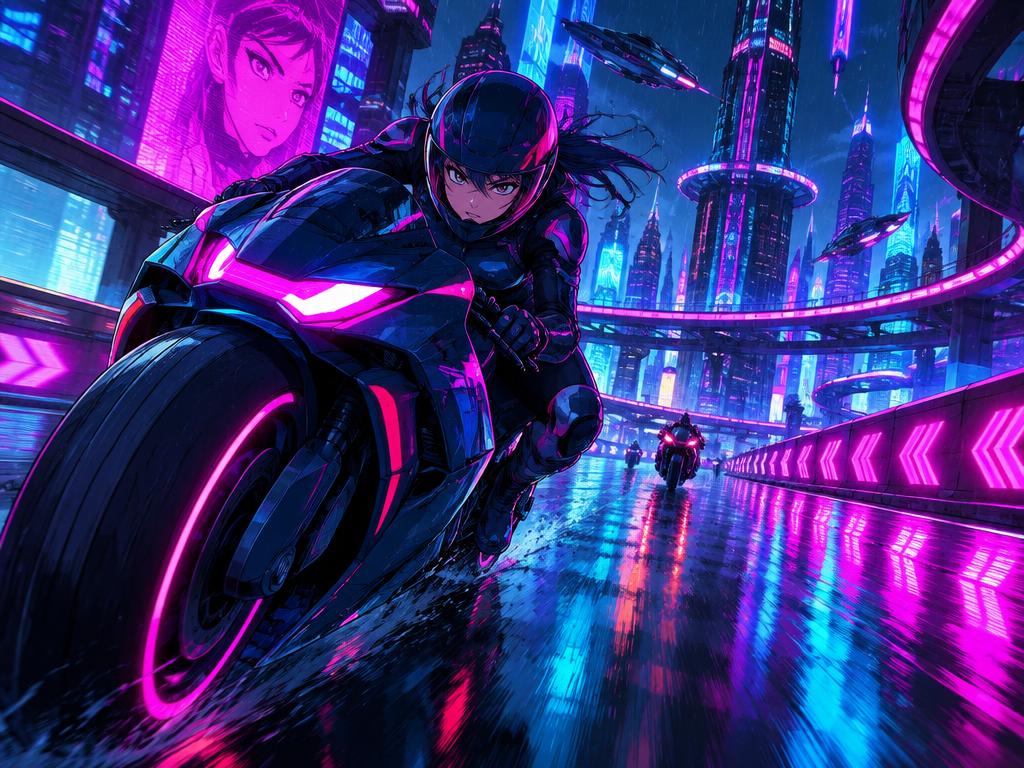 Illustrative key art for Neon Circuit