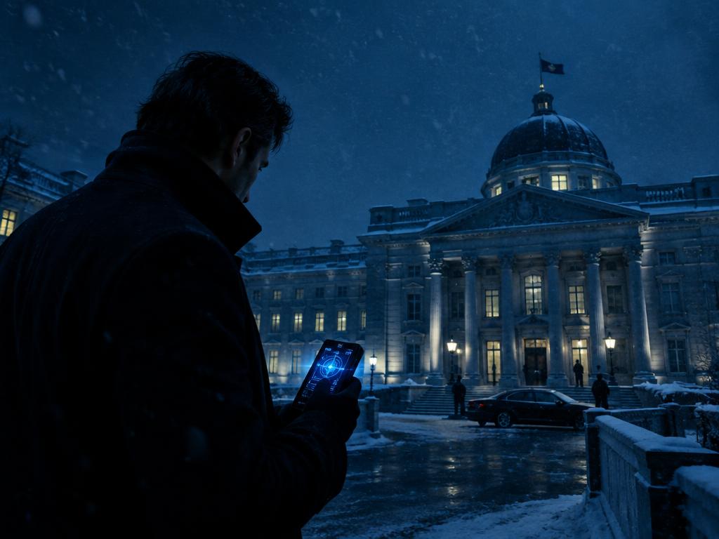 Illustrative key art for The Winter Protocol
